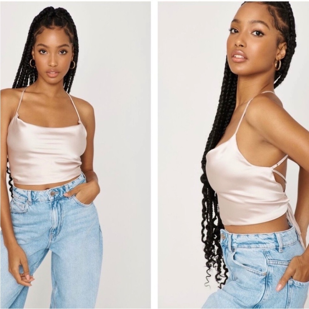 Garage Satin Camisole - Cream
